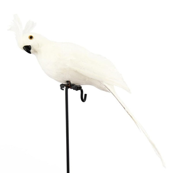 25cm Handmade Simulation Parrot Innovative Feather Lawn Figurine Ornament Animal Bird Garden Bird Prop Decoration Dropshipping