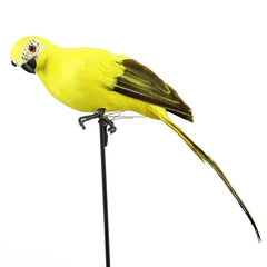 25cm Handmade Simulation Parrot Innovative Feather Lawn Figurine Ornament Animal Bird Garden Bird Prop Decoration Dropshipping