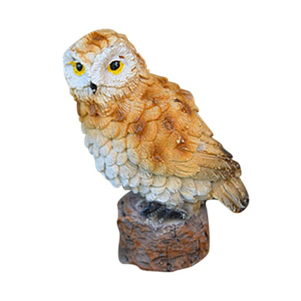 Cute Owls Home Garden Ornament Figurines Bonsai Pots Decoration Resin Miniatures Figurine Craft Terrarium Decor 6 Style