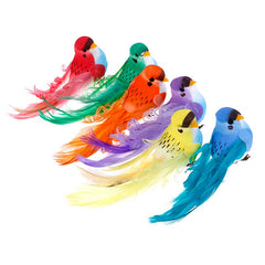 Artificial Foam Feather Bird Figurine Ornament Lawn Yard Garden Tree Decoration