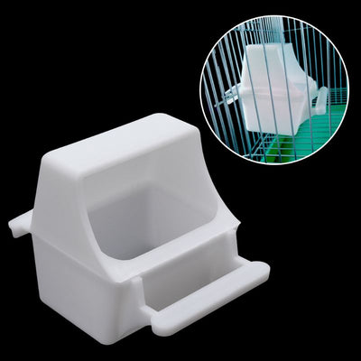 Bird Feeder Anti Splash Feeding Bowl Box Splash Proof Cage Parrot Pigeon Budgie Equipment Plastic Drink Water