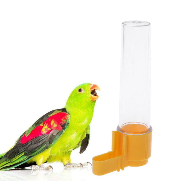 Plastic Parrot Bird Feeder Water Feeding Automatic Drinking Bowl Cage Clip Bird Supply