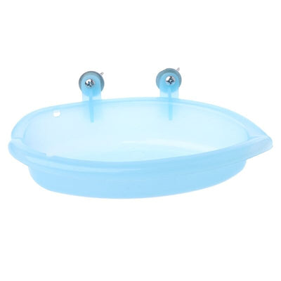 Bird Bath Tub Can Be Fixed Small Parrot Bathtub Plastic Feeding Bowl Box 090C