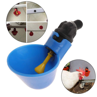 Automatic Bird Chicken Feeder Coop Feed Poultry Water Drinking Cups Waterer Chicken Drinkers Fowl Aviary Feed Cup Cook Bowl