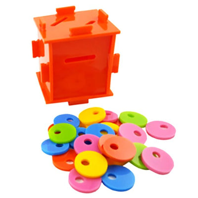 Parakeet Parrot Intelligence Toys Birds Parrot Puzzle Toy Coin Box Pets Training Playing Toy For Birds Pet Supplies