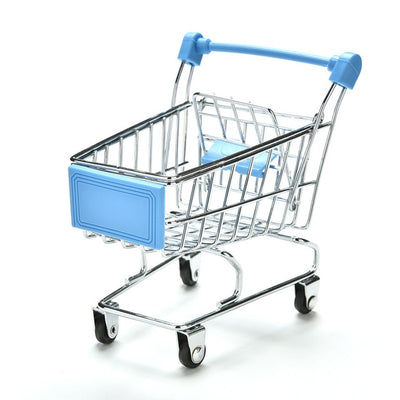 New Colorful Funny Mini Supermarket Shopping Cart Trolley Pet Bird Parrot Hamster Toy Wholesale