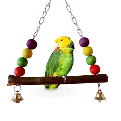 Bird Chew Toy Parrot Parakeet Budgie Cockatiel Cage Hammock Swing Toy Hanging Toy