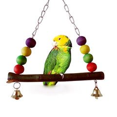 Bird Chew Toy Parrot Parakeet Budgie Cockatiel Cage Hammock Swing Toy Hanging Toy