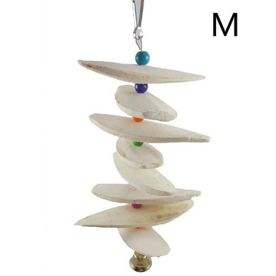 Newest Cuttlefish Bone Bird Toy Parrot Chew Toy Calcium Molars Squirrel Bite Molars Hanging Biting String